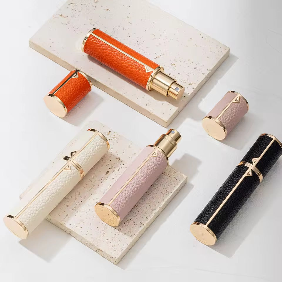 Flacone 5ml portatile in pelle